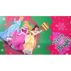  Disney Princesses CHRISTMAS Gift Wrap Wrapping Paper Sheet 