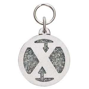  Silver Gray Initial Dog Tag   I, Large   Frontgate