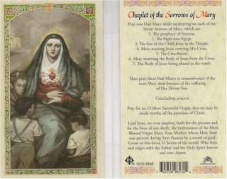 one Hail Mary while meditating on each of the Seven Sorrows of Mary 