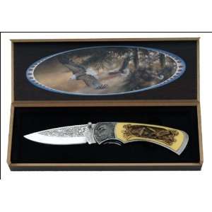  Collectable Etched Eagle Knife