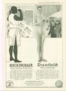 1920 Duofold Health Underwear for Men Co. Vintage Ad  