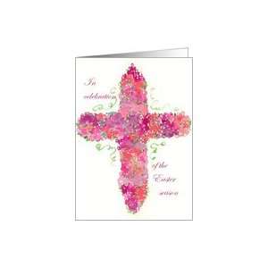  Easter Flower Cross Party Invitation Card Health 