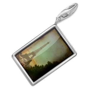 FotoCharms Paris Eiffel Tower Vintage   Charm with Lobster Clasp For 