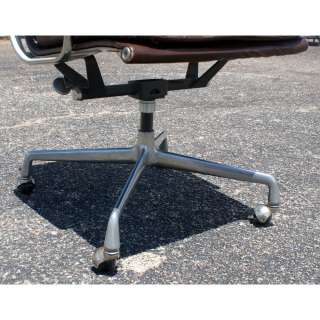 Herman Miller Eames Aluminum Group Leather Desk Chair  