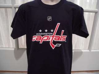 NWT NHL Reebok Capitals Ovechkin Youth Navy Tee   S XL  