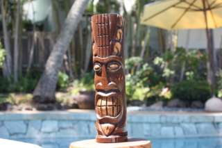 this wooden health tiki totem will greet your guest measures 12 inches 