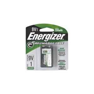  Energizer 9V Rechargeable NiMH Battery Retail Pack, 150mAh 