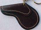 Key Ring   English Horse Jumping Saddle Dark Brown Leather