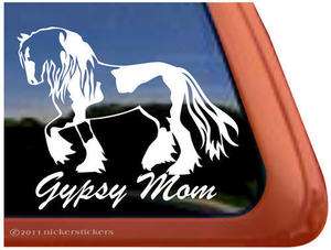   High Quality Gypsy Vanner Horse Trailer Window Decal Sticker  