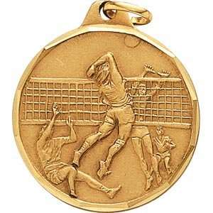 Inch Silver Male Volleyball Medal