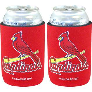 ST. LOUIS CARDINALS ~ (2) Beer Can Coolie Kolder Holder Huggie ~ Brand 