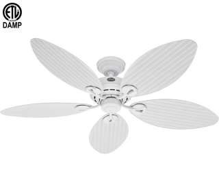 HUNTER 54 BAYVIEW WHITE OUTDOOR Ceiling Fan 23979  
