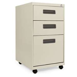  Three Drawer Mobile Pedestal File, 15 7/8w x 19 3/4d x 28 