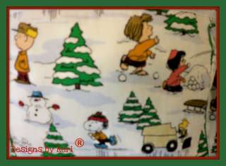   by Keri Christmas Peanuts Snoopy Charlie Brown tote purse bag  