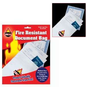  Fire Resistant Document Bag   9 inch by 14 inch