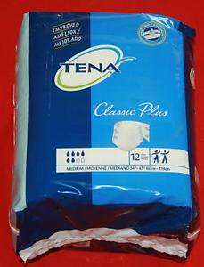 TENA Disposable Adult Underwear Diapers Brief Medium 12  