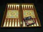 AS Royal Wood Inlay Backgammon Set New Beautiful Design Never Used