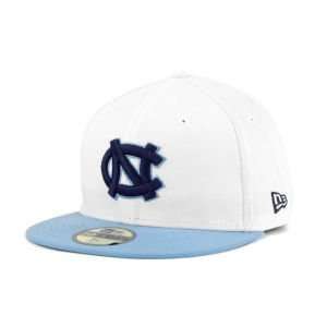   Tar Heels New Era NCAA White 2 Tone 59Fifty Hat