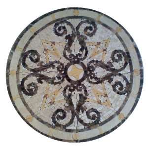 Tile Floor Medallion Marble Mosaic Mini Mosaic Design 34