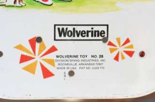   Toy Tin Lithograph WOLVERINE Sunny Suzy Metal Ironing Board  
