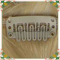20 8 pcs Remy Clips on Human Hair Extensions # 24,New  