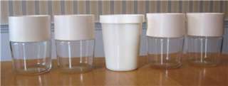   Replacement Glass Jars Cups for Salton Yogurt Maker with Lids  