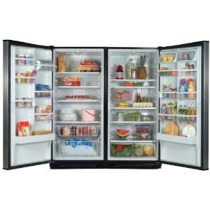 Upright Freezer with 4 Adjustable Glass Shelves, Frost Free, 2 Baskets 