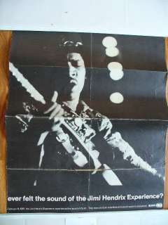 JIMI HENDRIX Sunn Amps Promo Poster 1968  