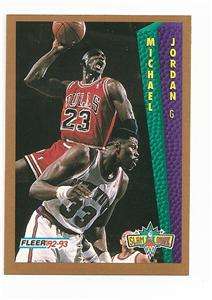 1992/93 FLEER TONYS PIZZA MICHAEL JORDAN BULLS CARD  