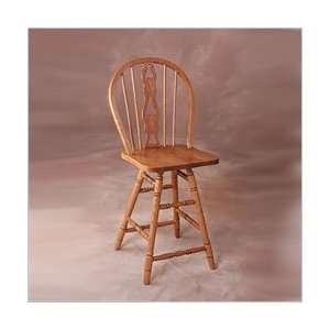   Unfinished Armless Shield High Back Barstool w, Swivel Furniture