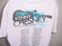 Kenny Chesney Flip Flop 2007 Tour Concert T Shirt sz L  