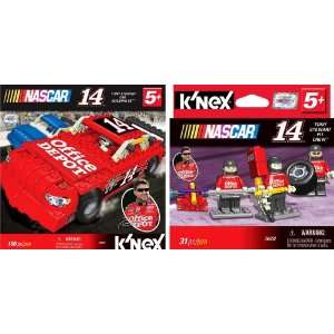   Office Depot #14 Race Car and Pit Crew Building Set Toys & Games