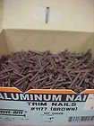 NEW 1 lb Brown Aluminum 1 Trim Nails Drive Rite #1177