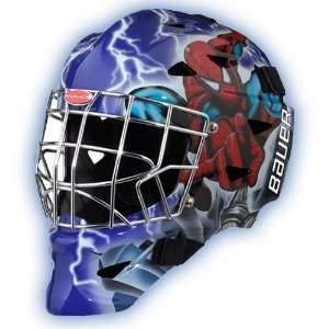   Marvel Senior Hockey Goalie Mask   Spiderman Action