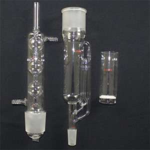 New glass soxhlet extractor set55/50 3pcs lab glassware  