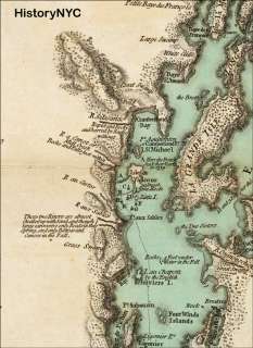 1776 LARGE BRITISH WAR MAP LAKE CHAMPLAIN ST. GEORGE  