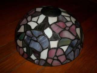 Stained Slag Glass Leaded Replacement Lamp Shade  