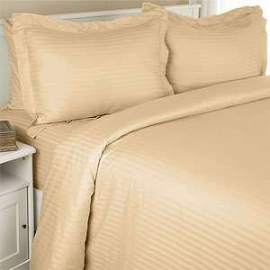   Egyptian Cotton Pillowcase Set, 1500 TC, Stripe Gold