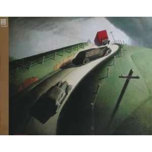  Death on the Ridge Road by Grant Wood. Size 32.00 X 25.00 