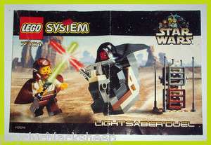 1999 LEGO Star Wars LIGHTSABER DUEL Guide INSTRUCTION Book MANUAL ONLY 