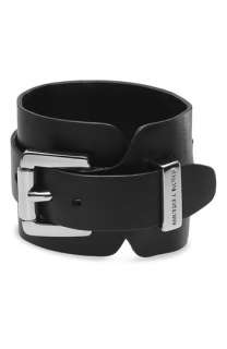 Michael Kors Leather Wrap Cuff  