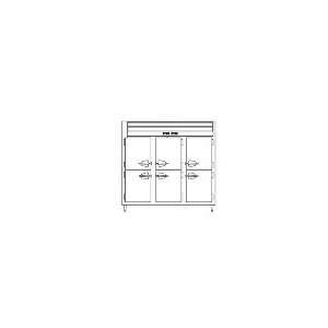   Dual Temp Refrigerator Freezer w/ Half Door, Export
