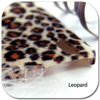 Leopard Velvet Hard Cover Case LG Optimus Black P970  