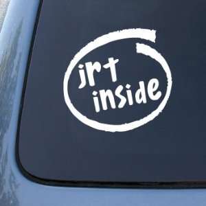JACK RUSSELL TERRIER JRT INSIDE   Car, Truck, Notebook, Vinyl Decal 