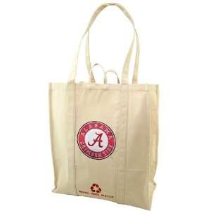 Alabama Crimson Tide Natural Resuable Organic Tote Bag  