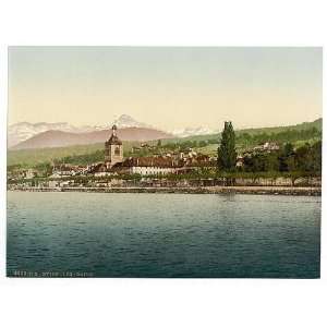  Photochrom Reprint of Evian les Bains, Geneva Lake 