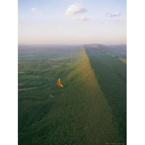 Hang Glider Flys High over the Shenandoah Valley Sports Photographic 