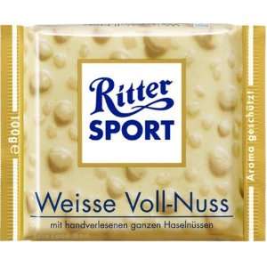 Ritter Sport White Whole Hazelnuts Chocolate 100 g  