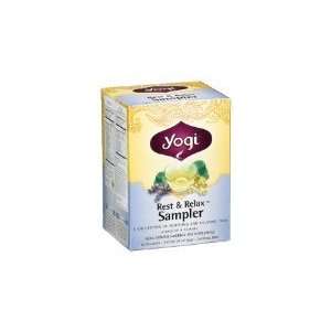 Yogi Herbal Tea, Rest & Relax Sampler, 16 tea bags (Pack of 3)