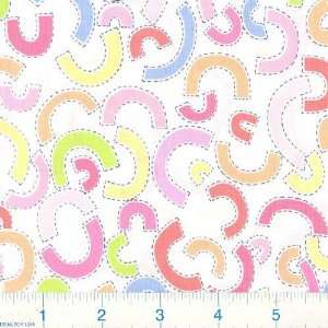  45 Wide Cut Ups Horseshoe Toss Pink Fabric By The Yard 